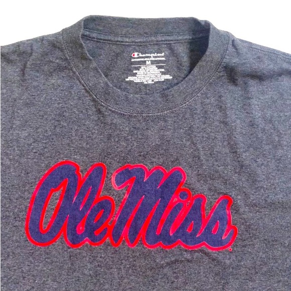 OLE MISS Champion brand logo Women’s longsleeve T-Shirt size medium M - Picture 3 of 9